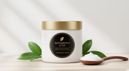 Mangrova Luxe Organic Hair Keratin Cream – Smooth, Silky & Frizz-Free Hair (250ml)